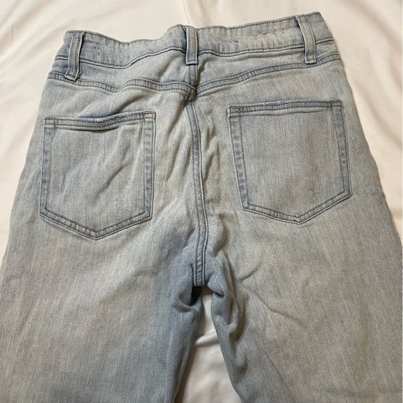Wild Fable size 2 mid rise light wash distressed straight leg jeans - Picture 4 of 6